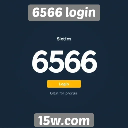 Acessibilidade do site 6566 login para novos usuários